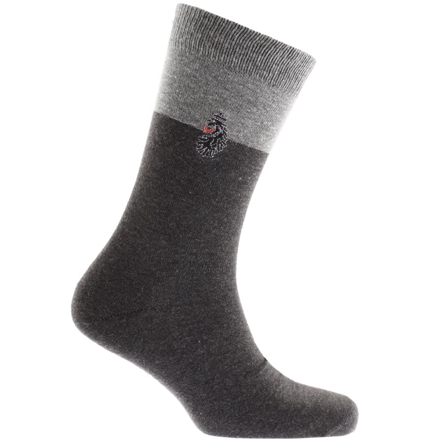 Alternative Image for ProductLuke 1977 Three Pack Bovey Gift Set Socks Grey3